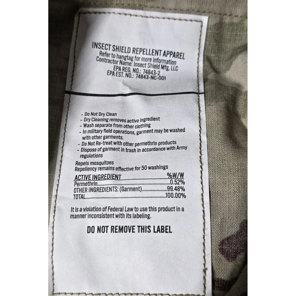 NWT Trousers Pants Army Combat Uniform Unisex Flame Resistant Large- Long  35-39